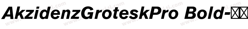 AkzidenzGroteskPro Bold字体转换